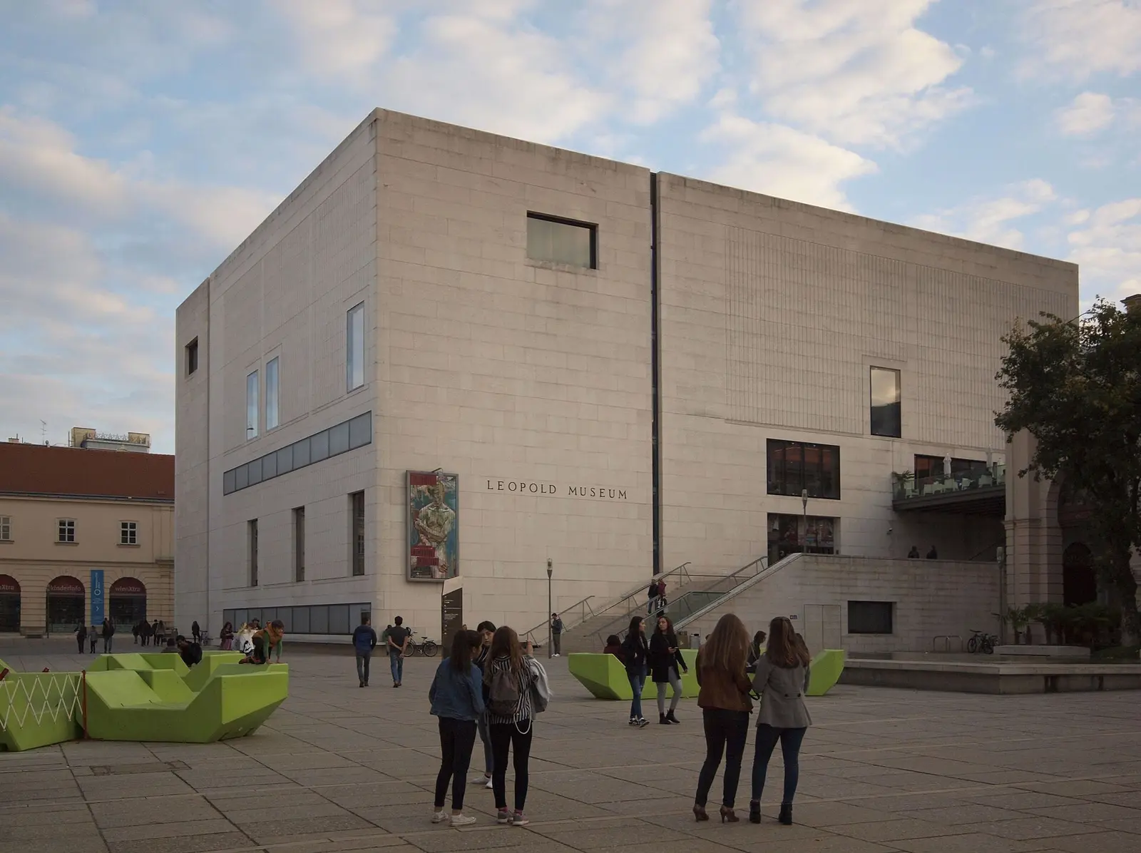 The Leopold Museum building in the MuseumsQuartier, Vienna
